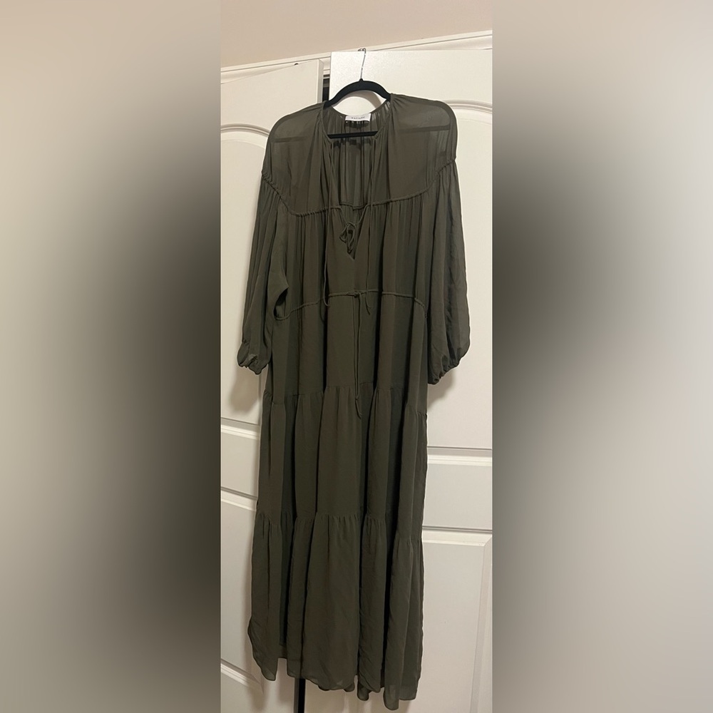 Matteau Olive Maxi Dress